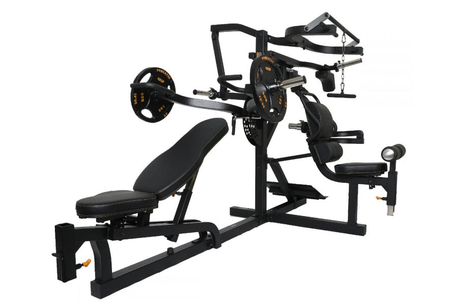 Powertec Workbench Multisystem Home Gym - Heavy Duty Strength Training Equipment for Full Body Workout (Black) | Perfect for Home Gym, Garage Fitness & Strength Training
