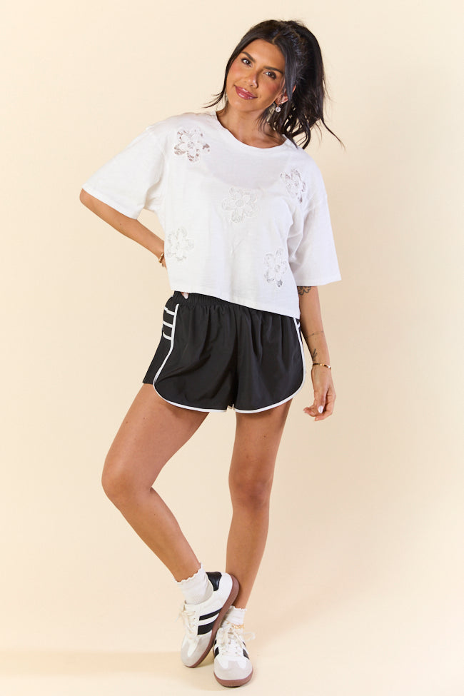 Double Or Nothing Black Side Pleated Running Shorts - Lightweight Athletic Shorts for Men & Women - Perfect for Jogging, Gym Workouts & Outdoor Sports