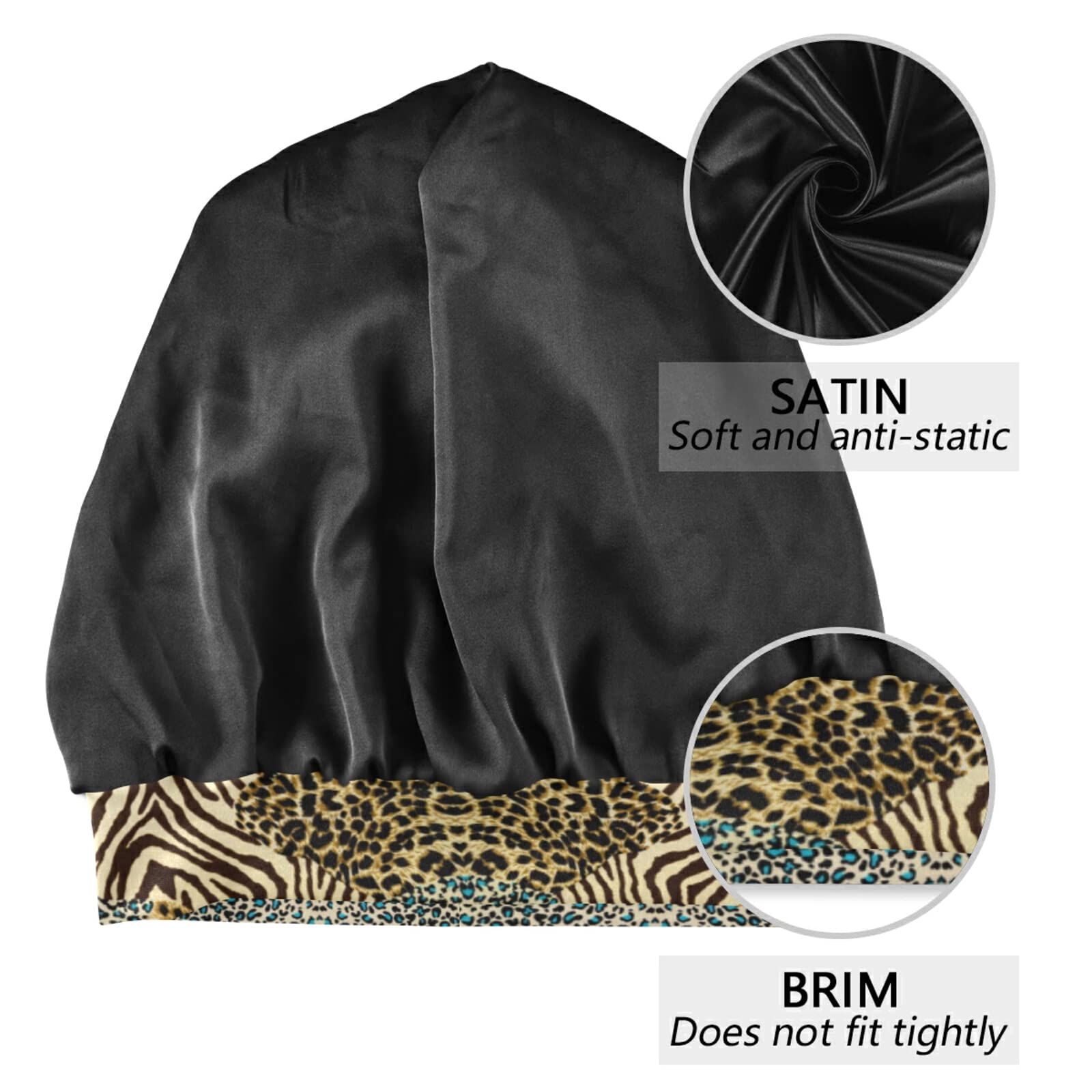 Slouchy Beanie Sleep Cap - Lightweight & Cozy Night Cap for Women & Men - Soft Knit Head Cover for Sleeping, Travel & Cold Weather