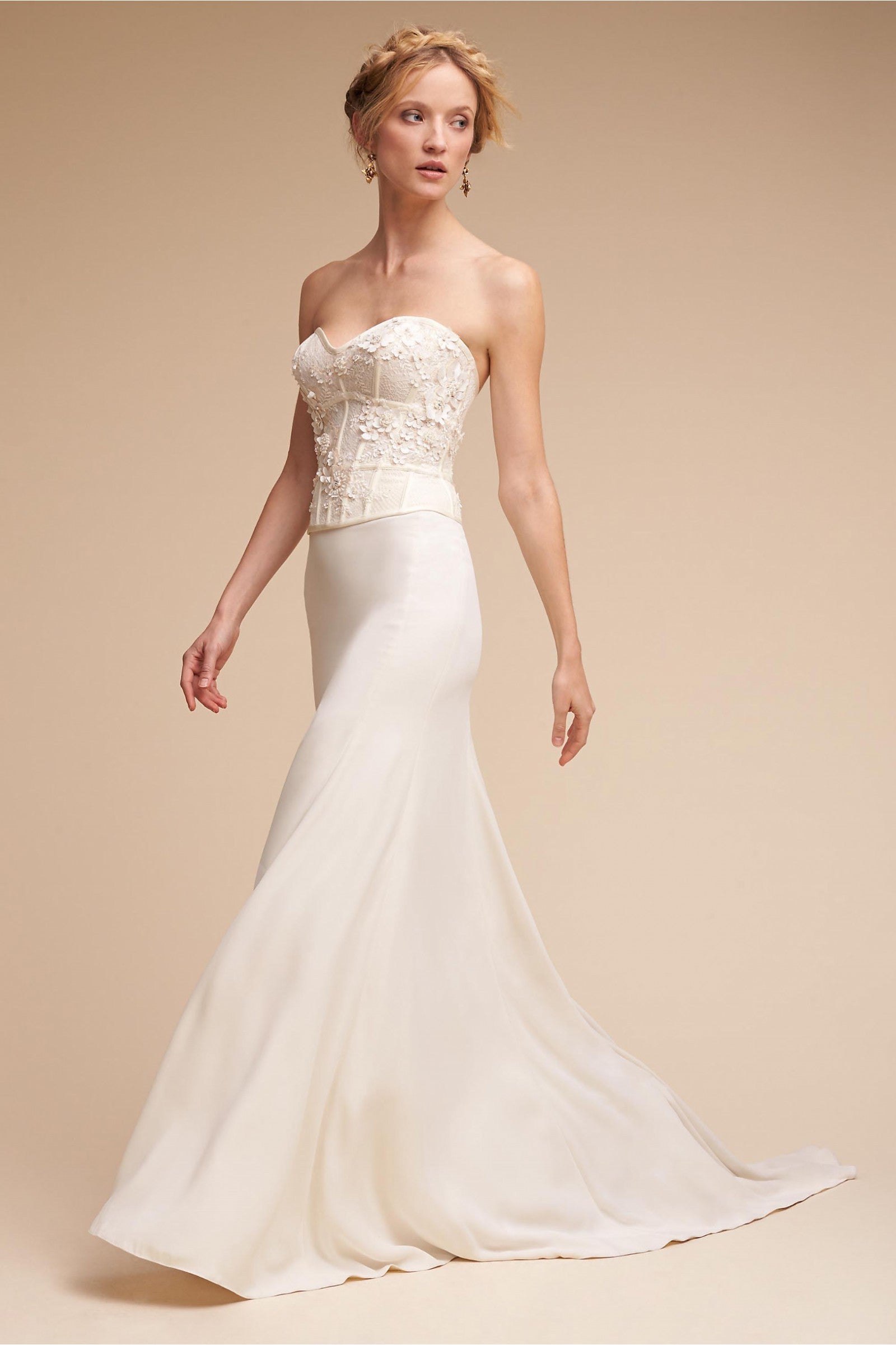 BHLDN Willowby by Watters Nikkie 58355 Floral Lace Wedding Skirt - Perfect for Bridal, Formal Events & Photoshoots