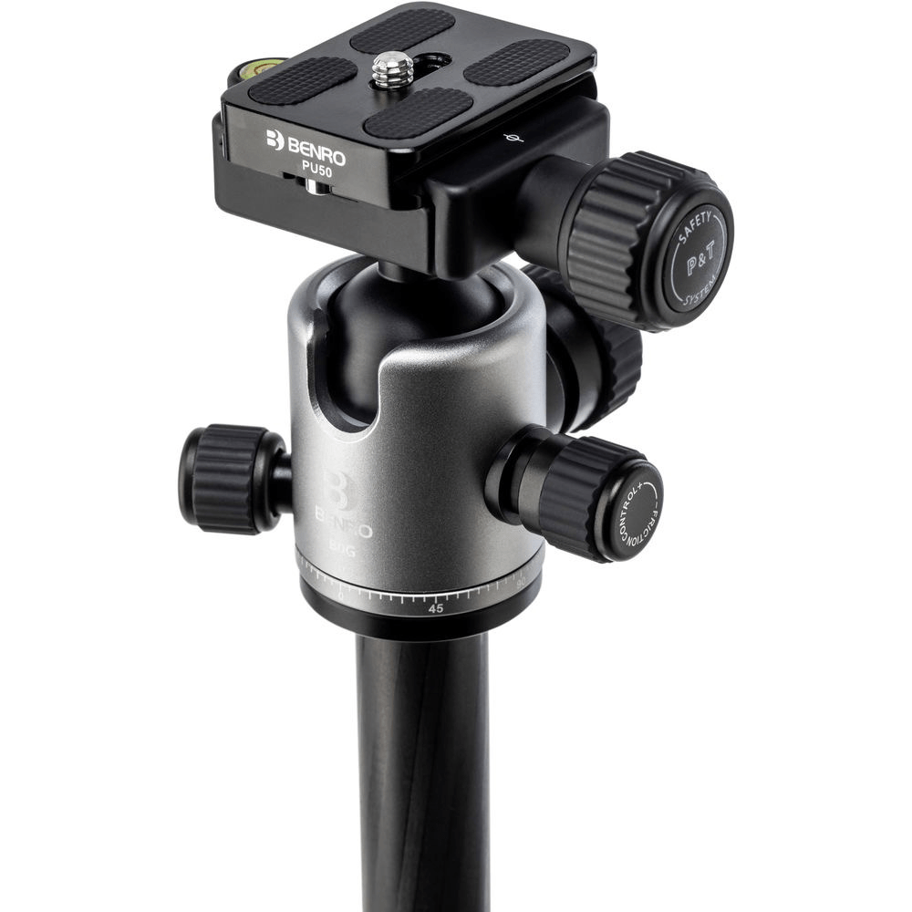 Benro Tripster Travel Tripod - Carbon Fiber 1 Series (Black) - Compact & Lightweight for Hiking, Vlogging & Outdoor Photography