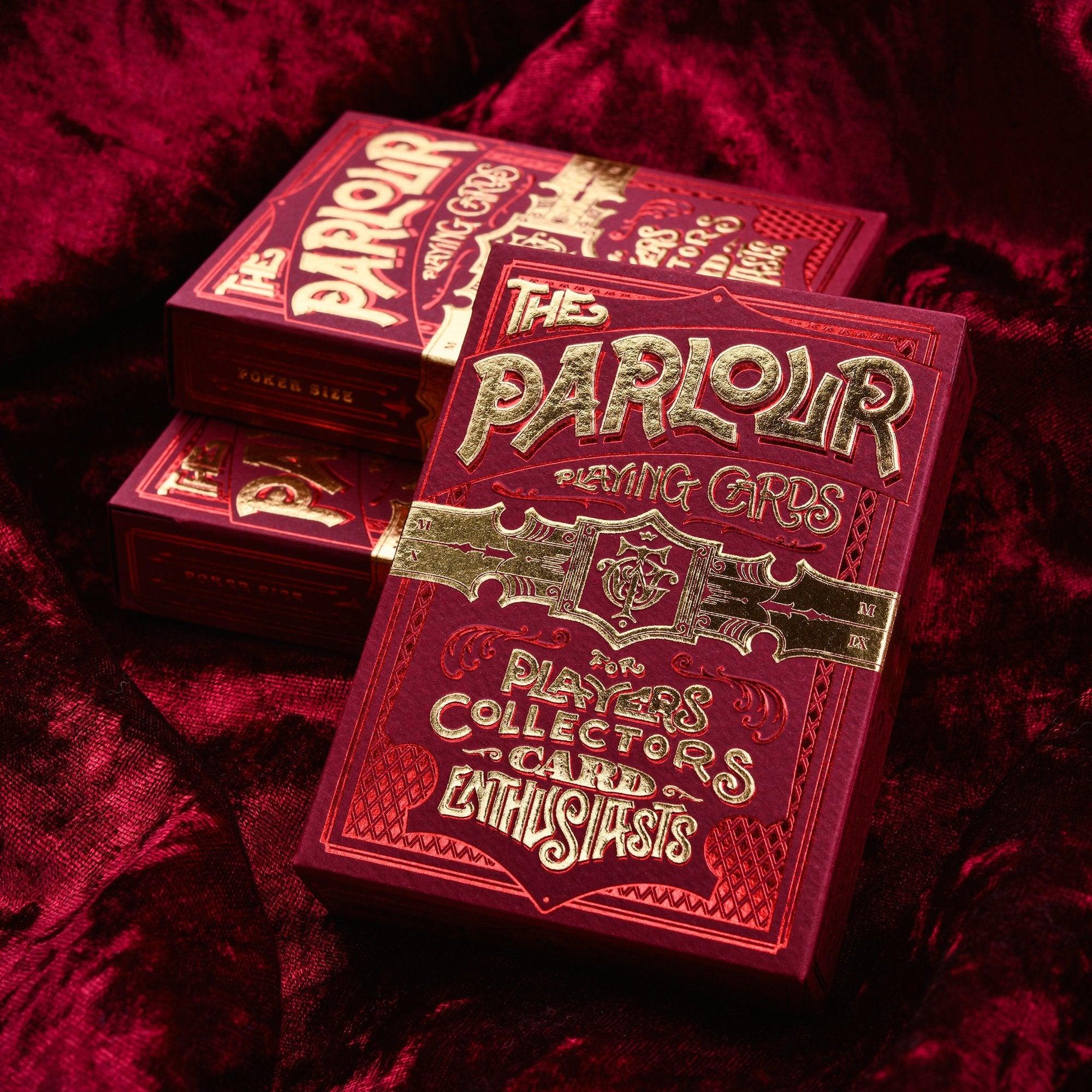 Premium Parlour Playing Cards - Red Stockholm17 Deck for Poker, Magic Tricks & Collectors | Elegant Design for Game Nights & Cardistry