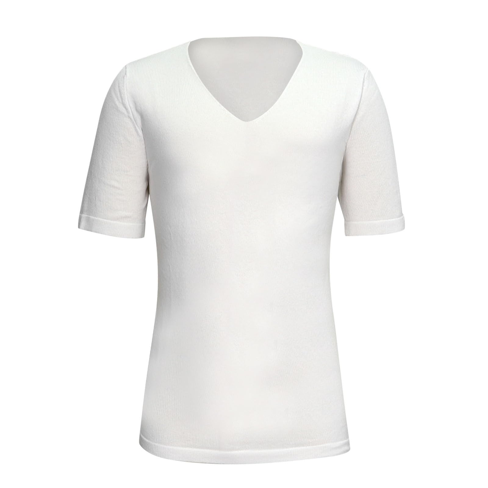 **Men's V-Neck Short Sleeve T-Shirts - Summer Casual Tee for Beach, Travel & Everyday Wear - Comfortable Cotton Blouse Tops for Dads & Guys**    *Perfect for outdoor activities, vacations, or casual outings with friends and family.*