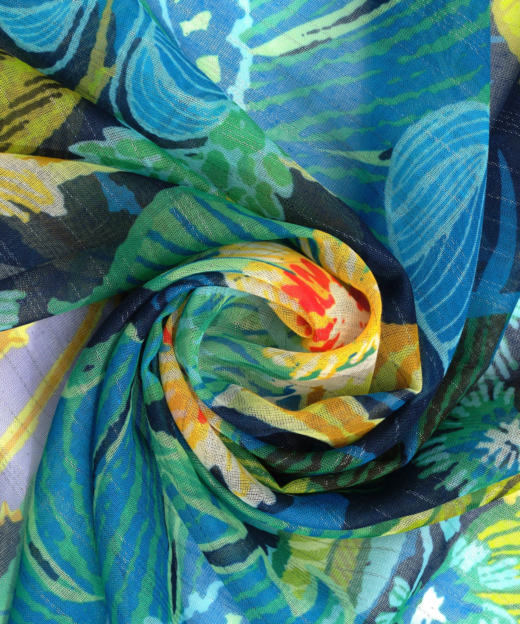 Stylish Rainforest Print Sarong Wrap - Lightweight Beach Cover-Up for Women, Perfect for Pool, Vacation & Summer Outfits