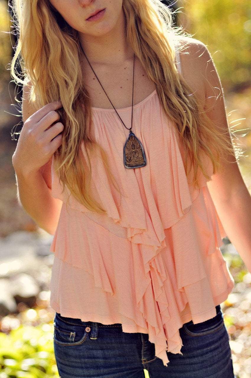 Authentic Thai Buddha Clay Necklace - Handcrafted Spiritual Pendant for Meditation, Yoga & Peaceful Energy
