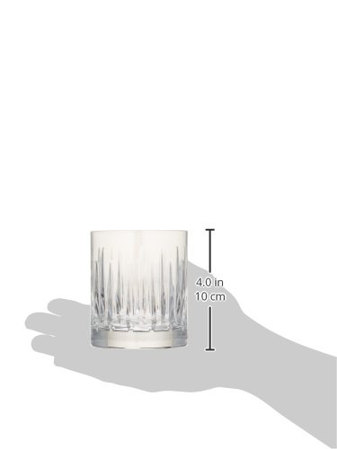 Premium Reed & Barton Crystal Double Old Fashioned Glasses Set of 4 - Elegant Barware for Cocktails, Whiskey & Bourbon - Perfect for Home Bars, Parties & Gifts