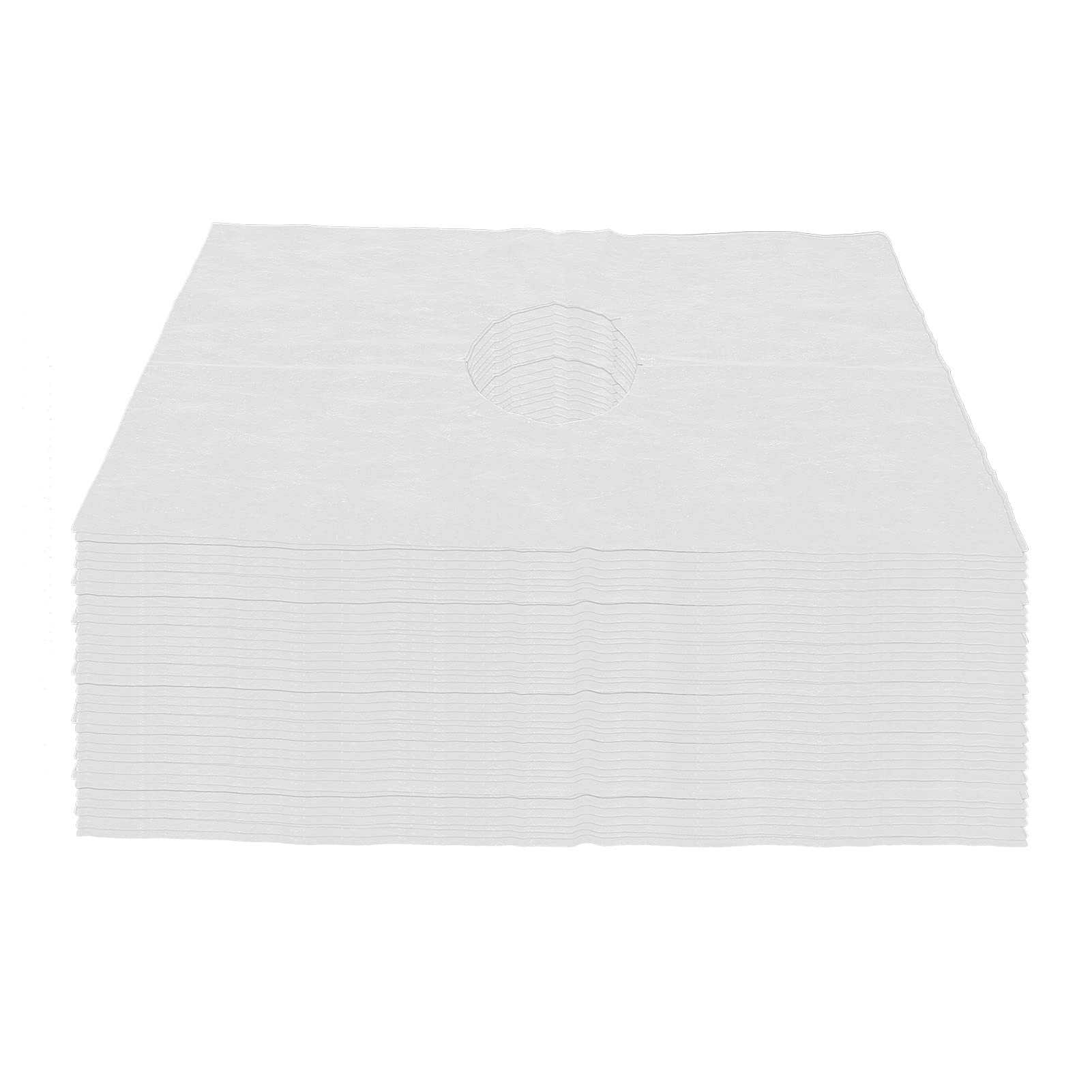 200pcs Disposable Non-Woven Face Rest Covers for Massage Tables & Chairs - Round Hole Design - Ideal for Spas, Salons, and Professional Massage Therapy Sessions