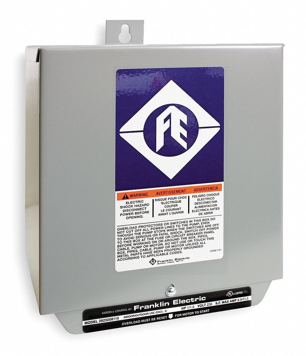 2HP 230V Single Phase Motor Control Box - Heavy Duty Industrial Electrical Panel for Pumps, Compressors & Machinery - Perfect for Workshops, Factories & Automation Systems