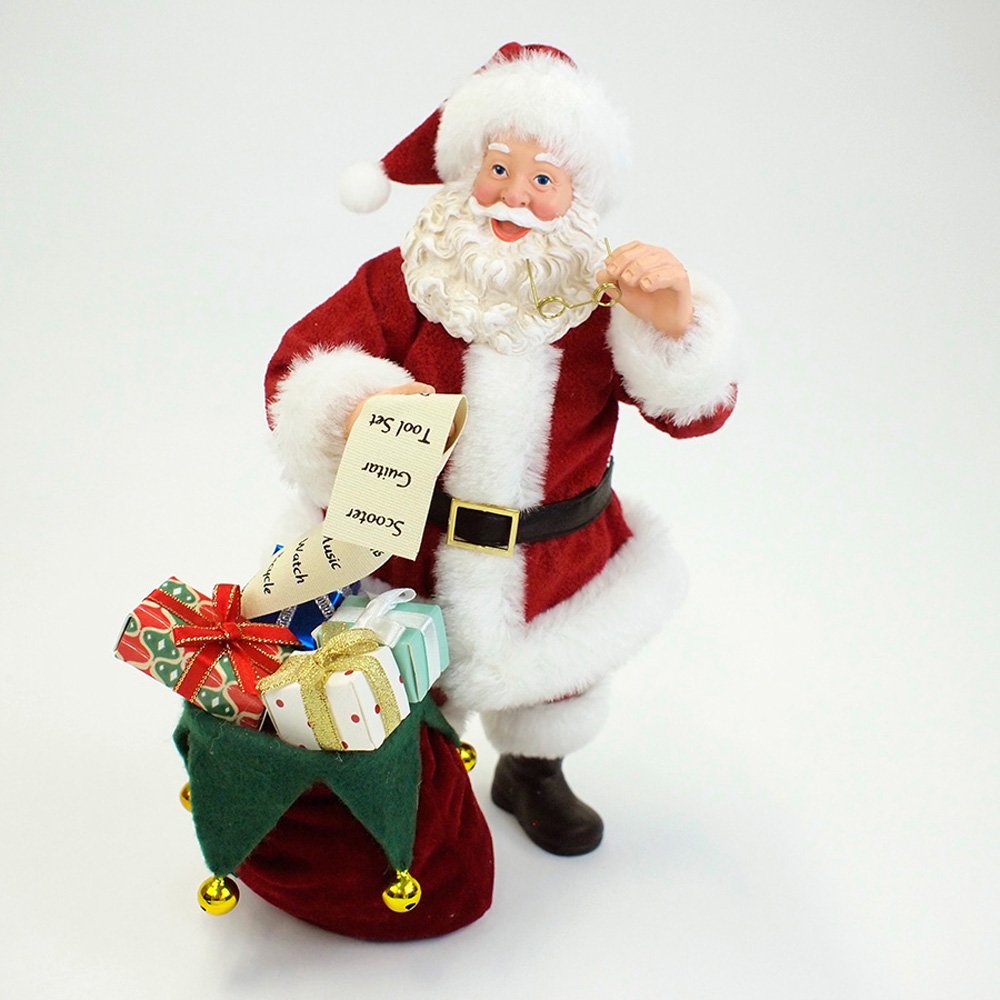 Department 56 Possible Dreams Goodie Bag Santa Figurine - 10.5 Inch Collectible Christmas Decoration for Home, Office & Holiday Displays