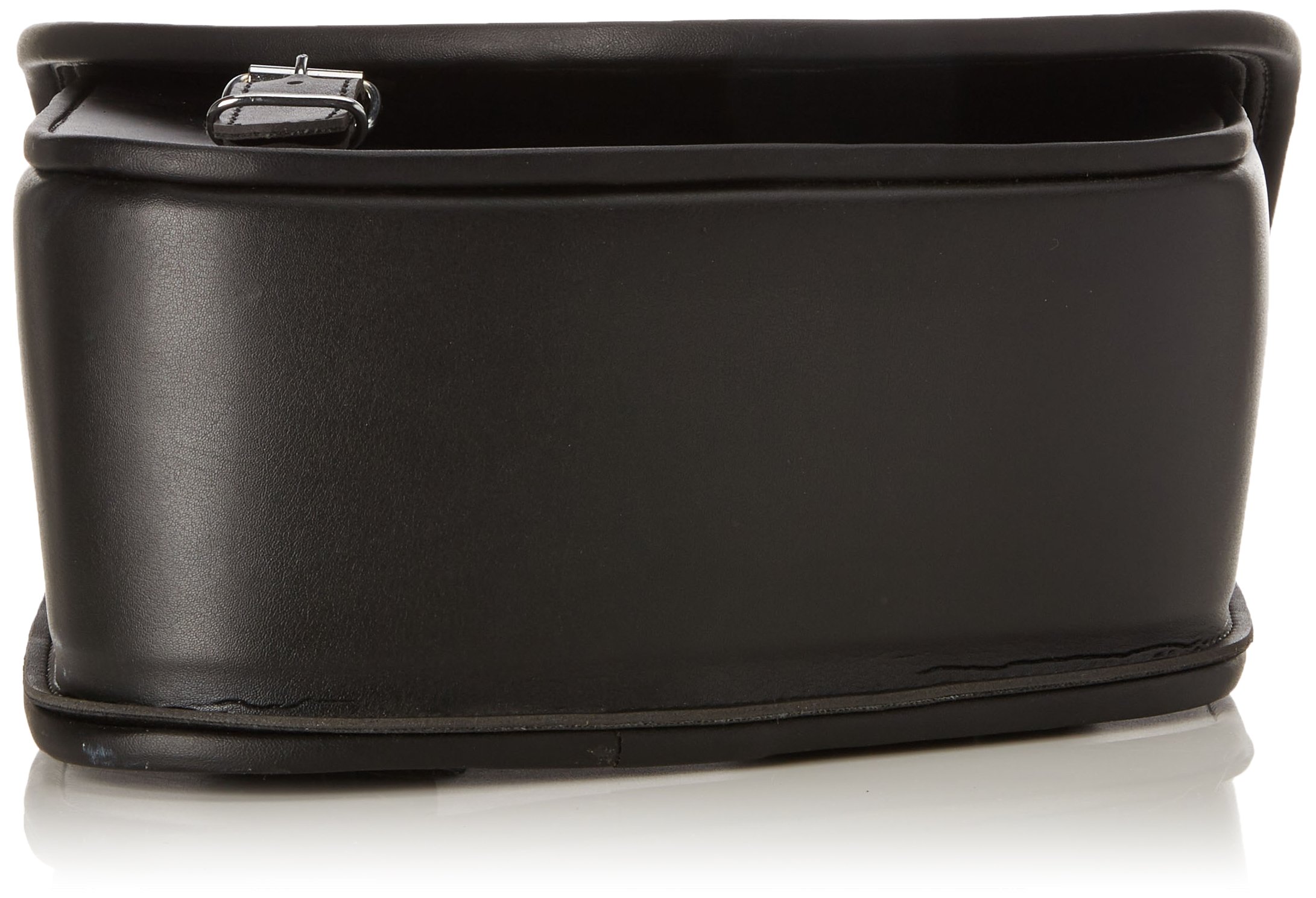 Custom AP0005N Left Side Barcelona Leather Saddlebag for Harley Davidson Sportster & Kawasaki Vulcan S - Black Motorcycle Bag for Cruiser Bikes | Perfect for Long Rides & Daily Commuting