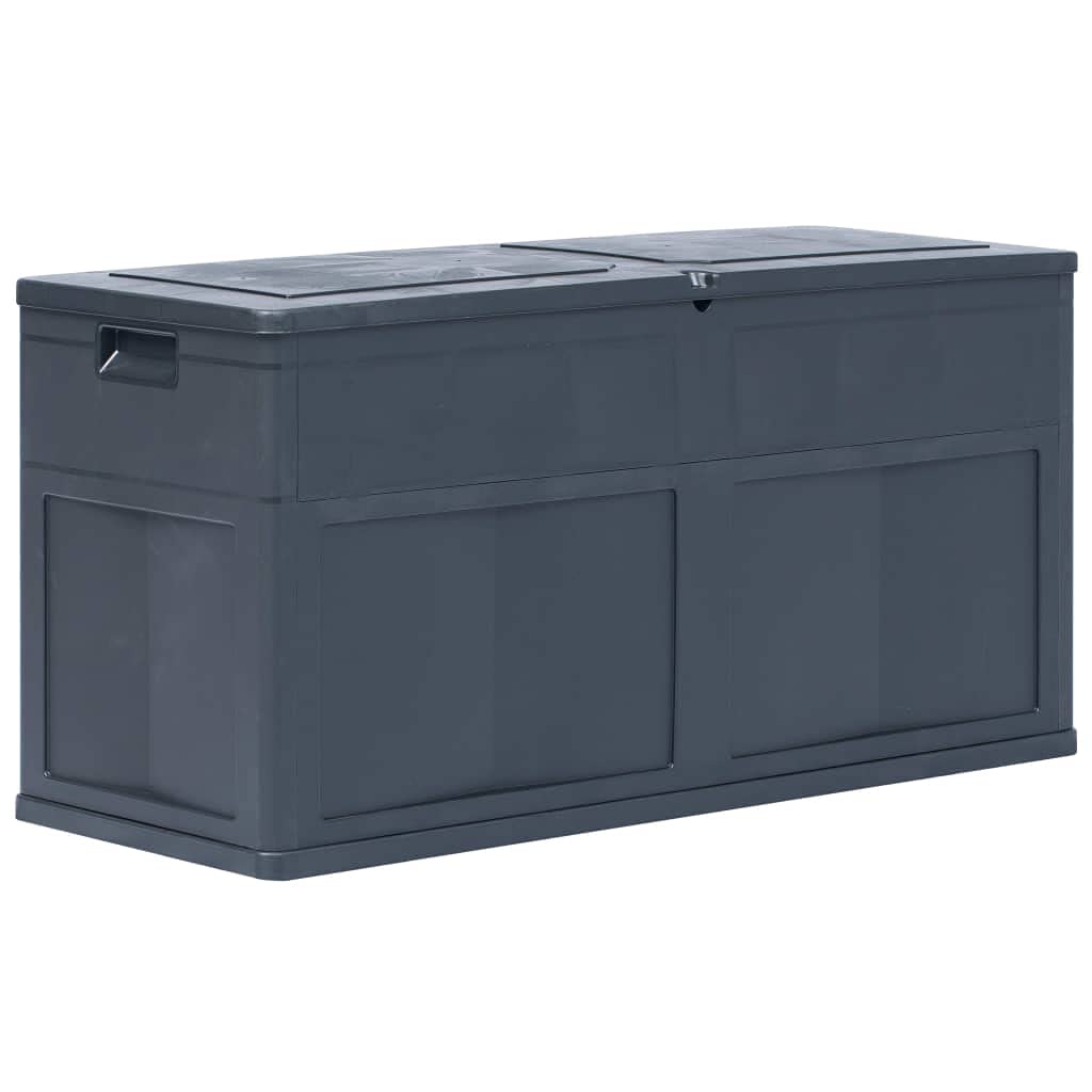 85 Gallon Outdoor Storage Box - Large Plastic Deck Storage Container for Patio, Garden, Yard & Garage | Waterproof Organizer for Cushions, Toys, Camping Gear & Boat Accessories | Durable Black Storage Solution for Outdoor Furniture & Seasonal Items