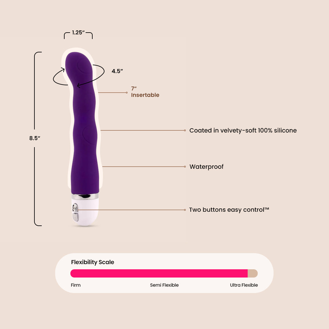 VeDO Quiver Waterproof G-Spot Vibrator - Rechargeable Silicone Massager for Women, Perfect for Couples Play & Solo Pleasure