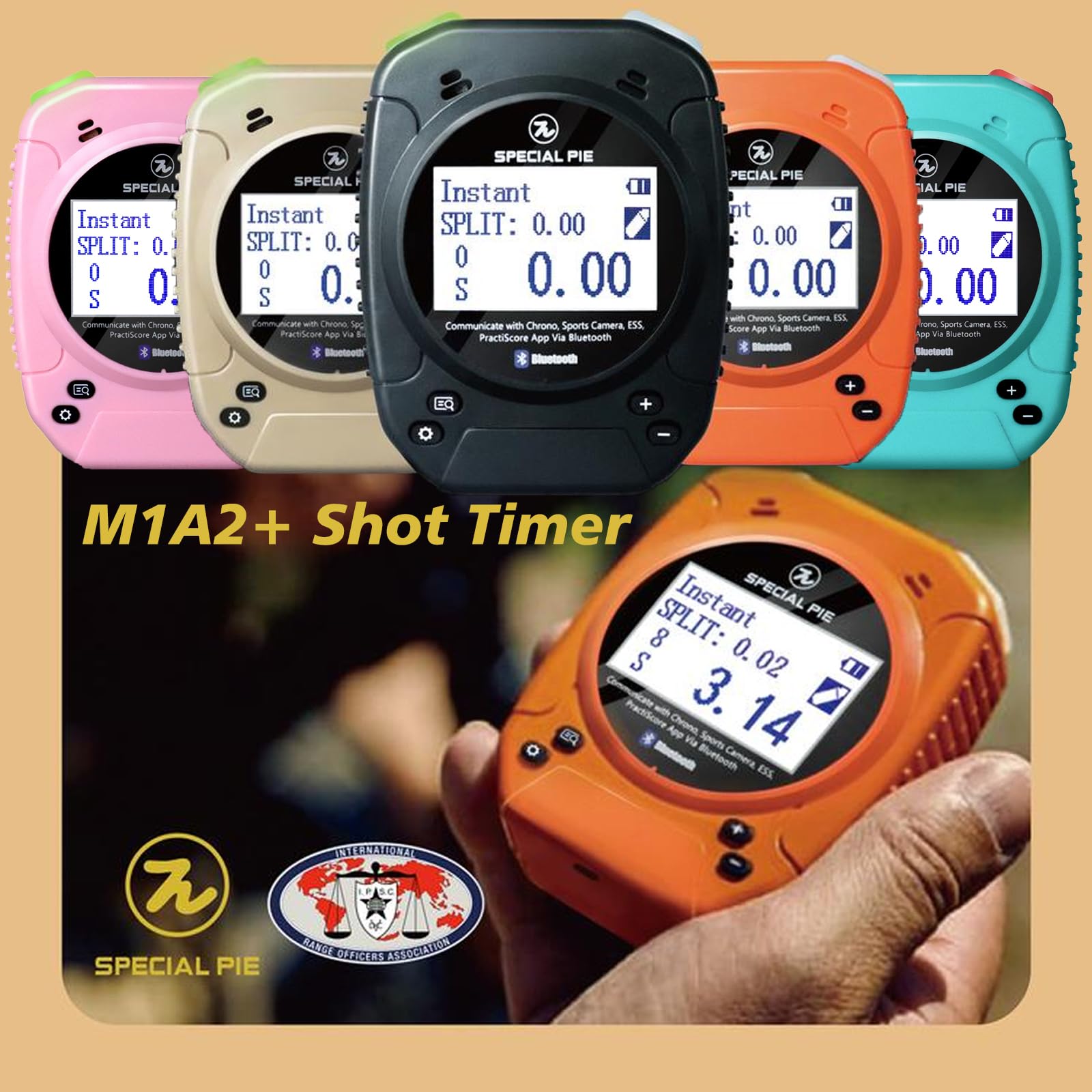 Professional Shot Timer for Firearms Training - Loud Buzzer Shooting Timer with Belt Clip | Perfect for USPSA, IPSC, IDPA Competitions & Range Practice | Improve Shooting Accuracy & Speed