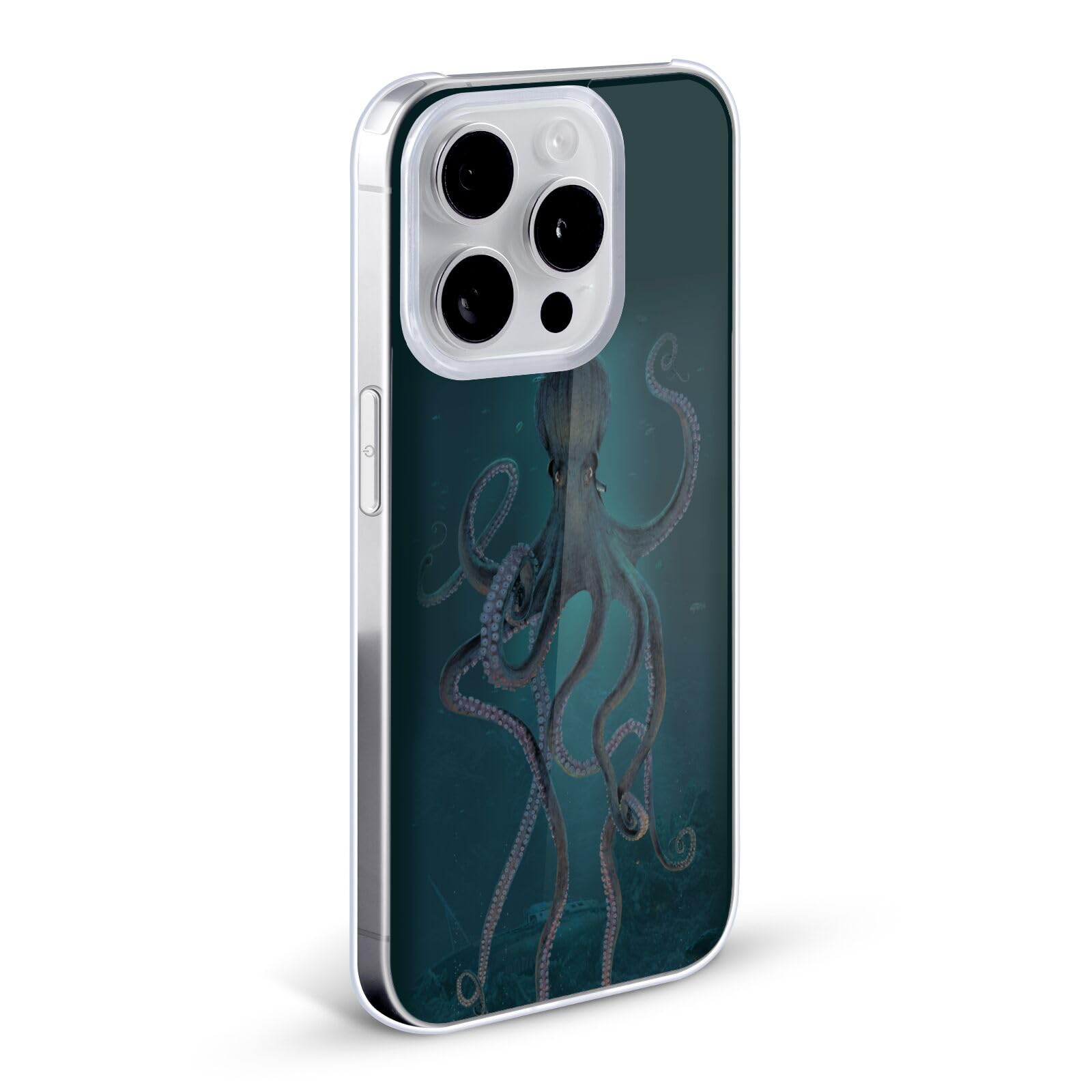 Officially Licensed Vincent HIE Giant Octopus Underwater Hard Back Case for Apple iPhone 11 Pro Max - Durable Protective Cover for Swimming, Beach & Outdoor Adventures