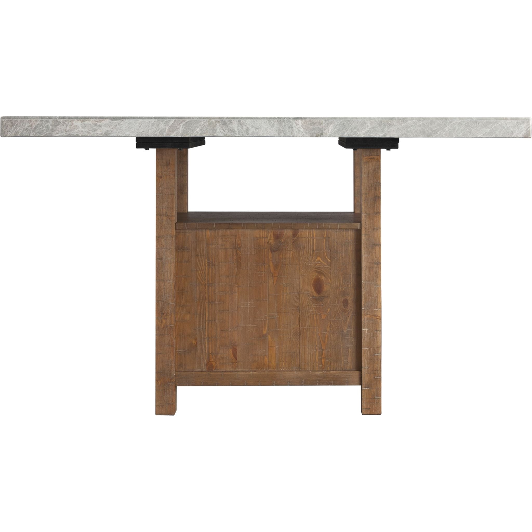 Aleeda Brown Dining Table (D747D2) - Modern Wooden Kitchen Table for Small Spaces, Breakfast Nook & Family Gatherings