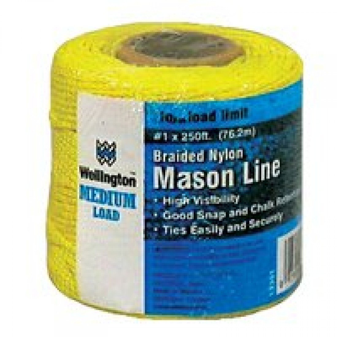 Wellington Puritan 13351 Heavy Duty Nylon Braided Chalk Line - 500ft Masonry String for Construction, Surveying & DIY Projects - Perfect for Marking Straight Lines on Concrete, Brick & Wood Surfaces