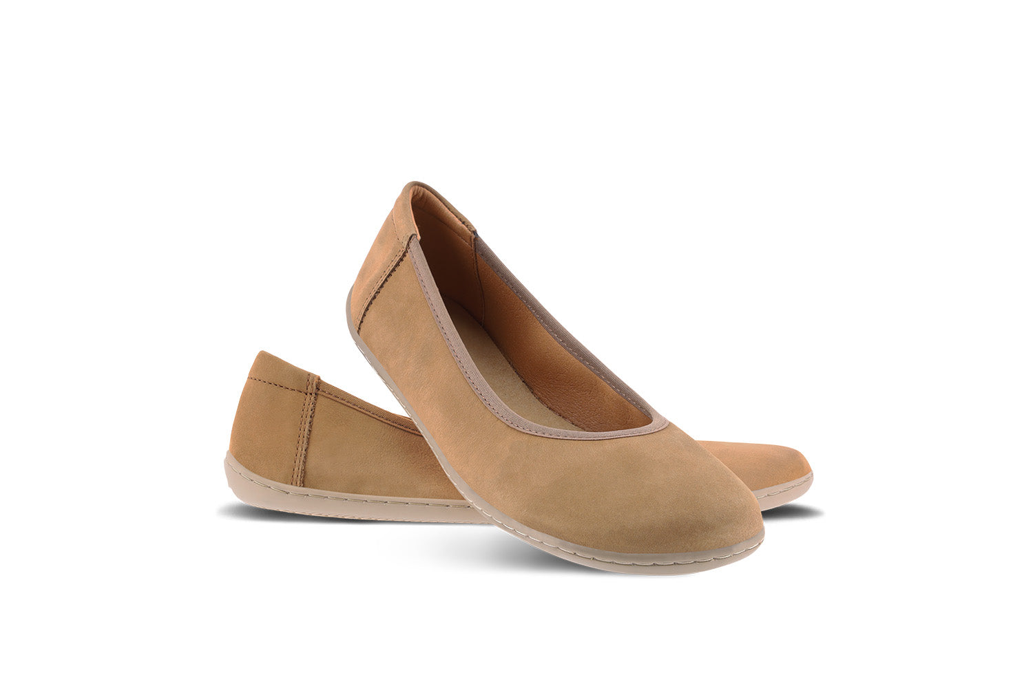 Be Lenka Sophie Ballet Flats for Women - Comfortable Toffee Brown Leather Shoes for Work, Travel & Casual Wear