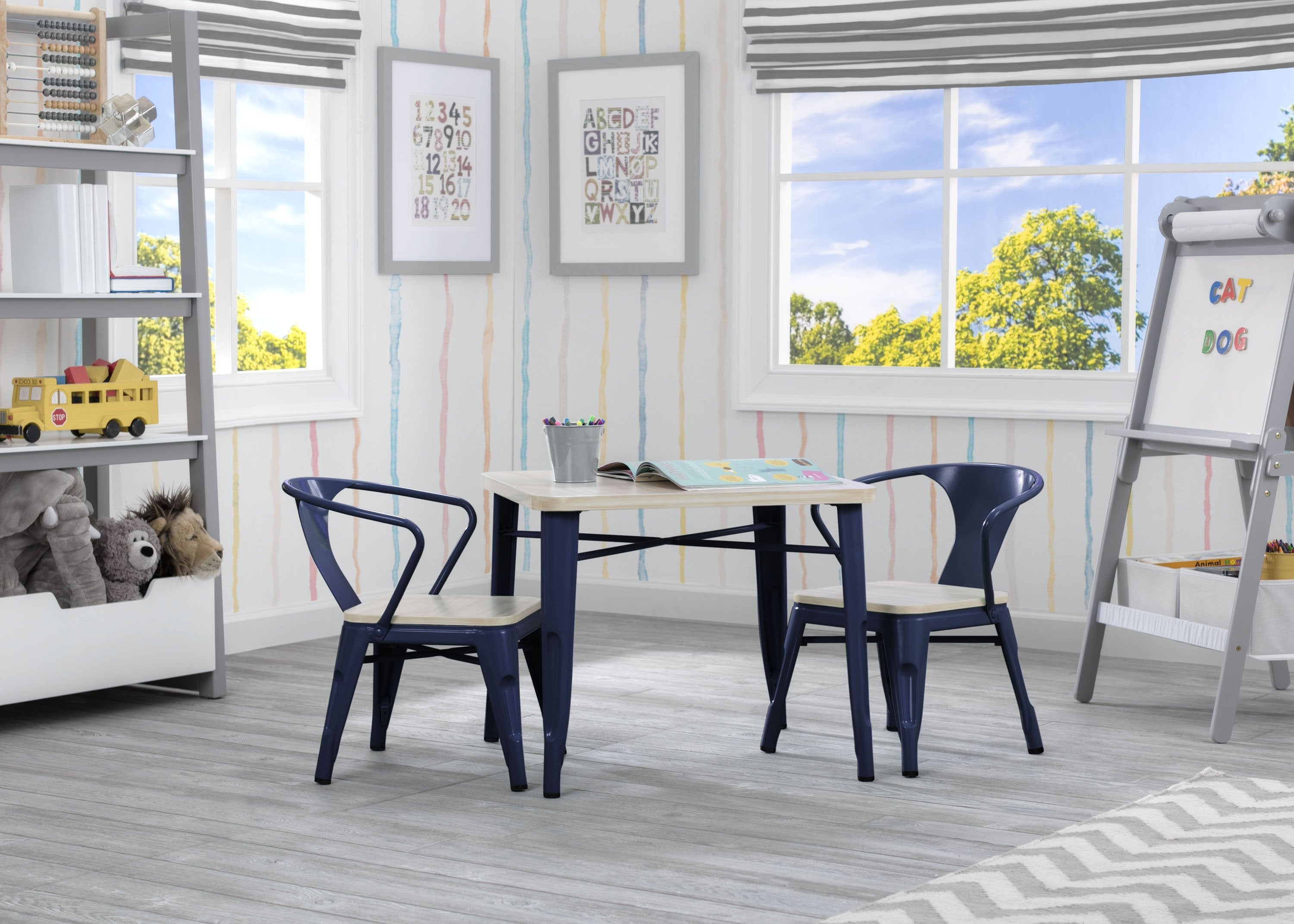 Bistro Kids Play Table - Adjustable Height Activity Table for Toddlers & Children - Perfect for Playroom, Classroom, and Home Learning Activities
