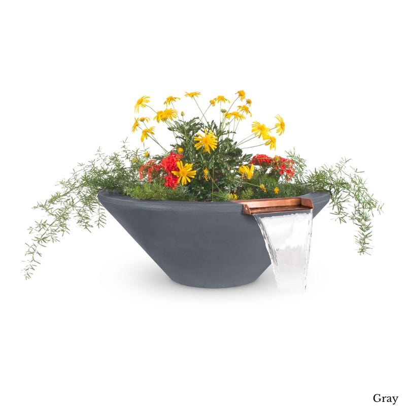 Concrete Planter and Water Bowl for Pets - Durable Indoor/Outdoor Plant Pot with Built-In Water Tray for Dogs, Cats, and Small Animals - Perfect for Home Decor, Garden, and Patio Use