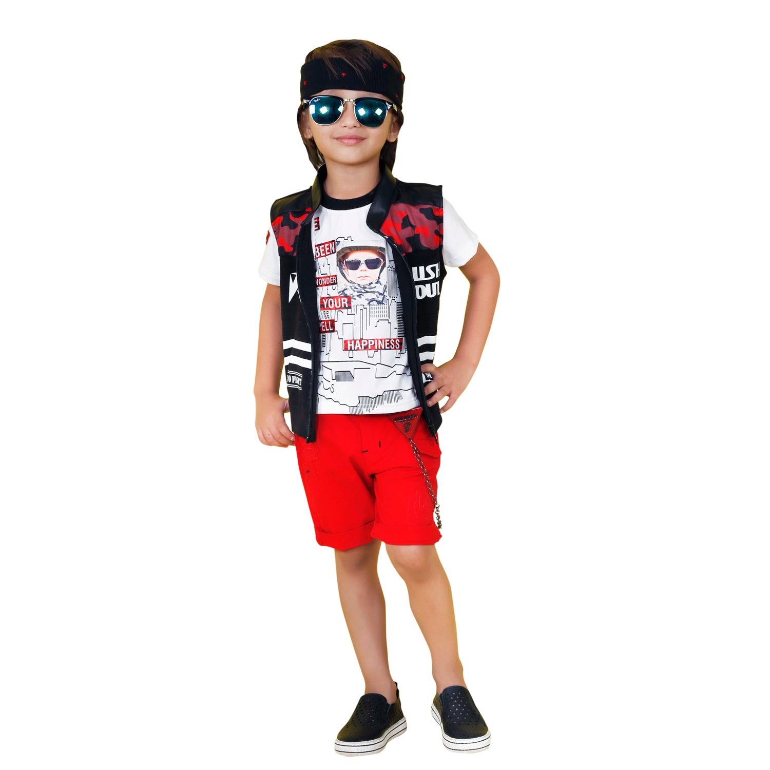 Bad Boys Digital Print Jacket Set - Trendy Matching Outfits for Men - Perfect for Streetwear, Casual Wear, and Urban Fashion