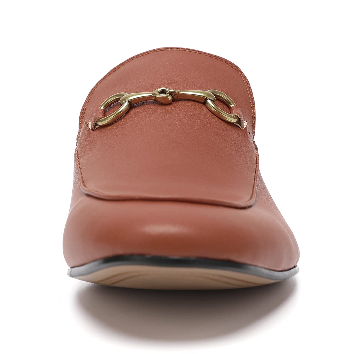 Genuine Leather Men's Mules Clog - Slip On Backless Loafers & Casual Slippers (Tan, Size 8) - Comfortable House Shoes for Indoor/Outdoor Wear