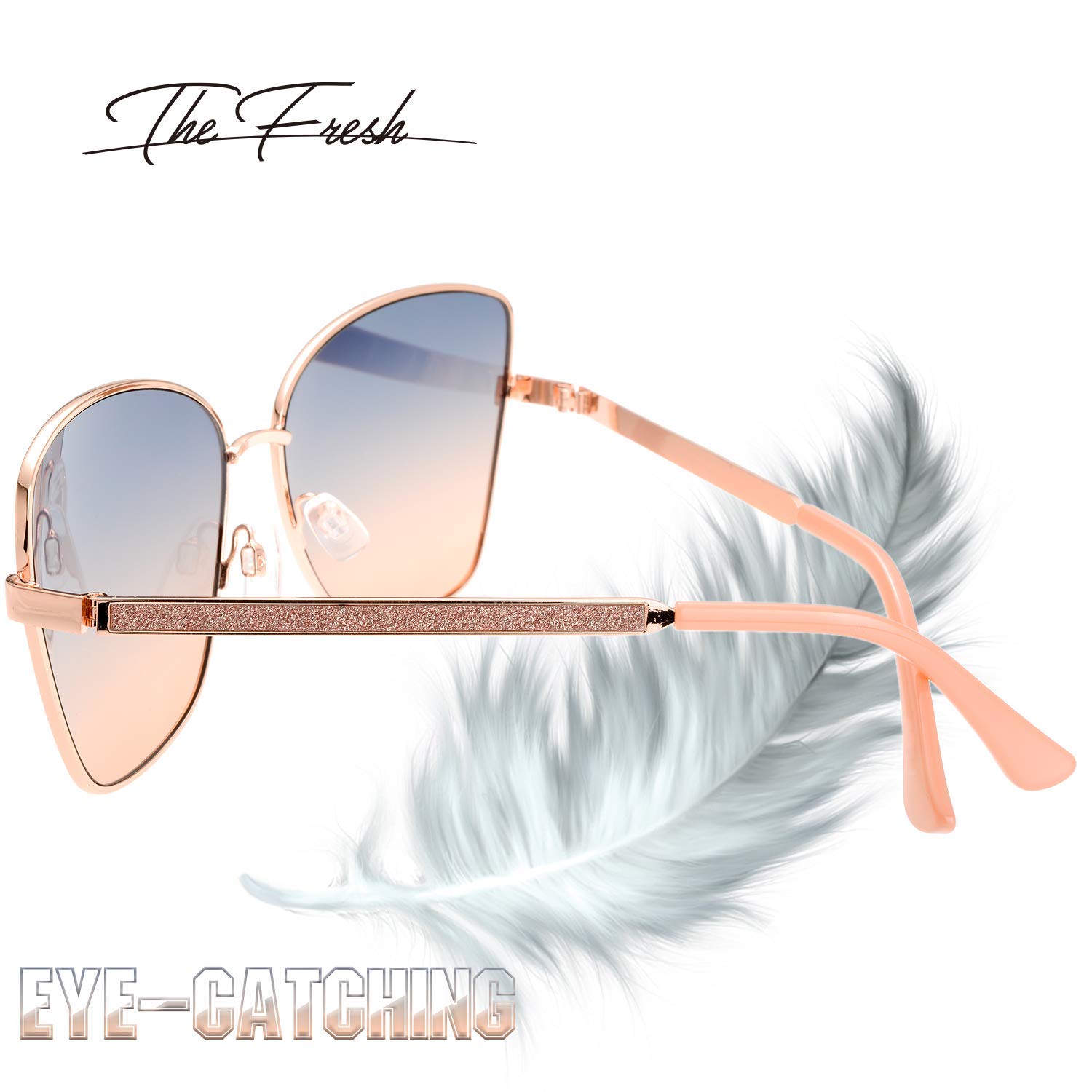 Elegant Women's Classic Crystal Sunglasses - UV Protection Fashion Shades for Women - Perfect Gift Box for Birthday, Wedding & Outdoor Activities