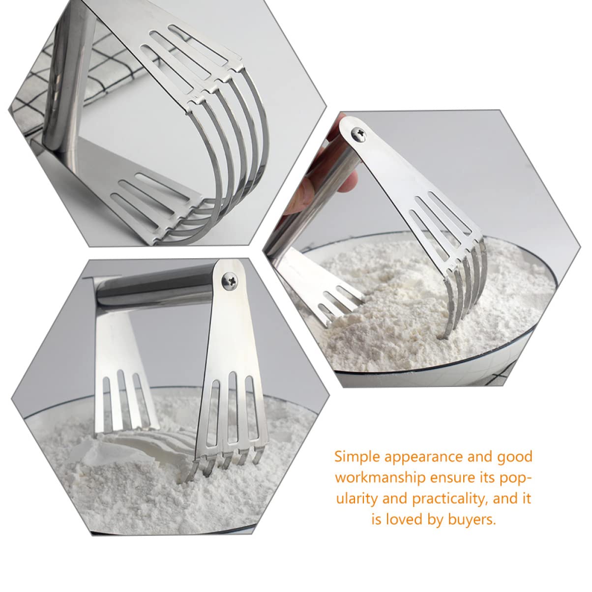 DOITOOL 2-Piece Pastry Blender and Dough Mixer Set - Stainless Steel Dough Cutter with Baking Scraper for Flaky Pie Crusts, Biscuits & Pastry - Perfect for Baking, Cooking & Kitchen Prep