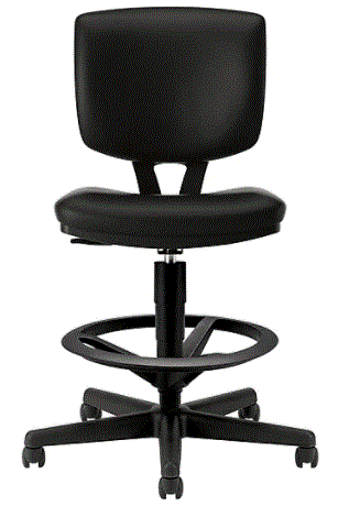 HON Volt Height Adjustable Drafting Stool [5705] - Ergonomic Office Chair for Architects, Artists & Designers - Perfect for Home Office, Studio & Workspace