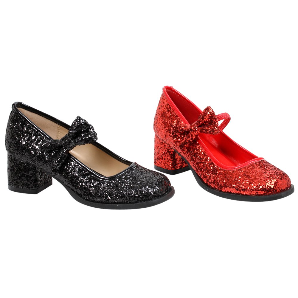 Ellie Shoes 1.75 Inch Heel Mary Jane Shoes for Girls - Black Leather School Dress Shoes for Kids, Perfect for Weddings, Parties & Formal Occasions