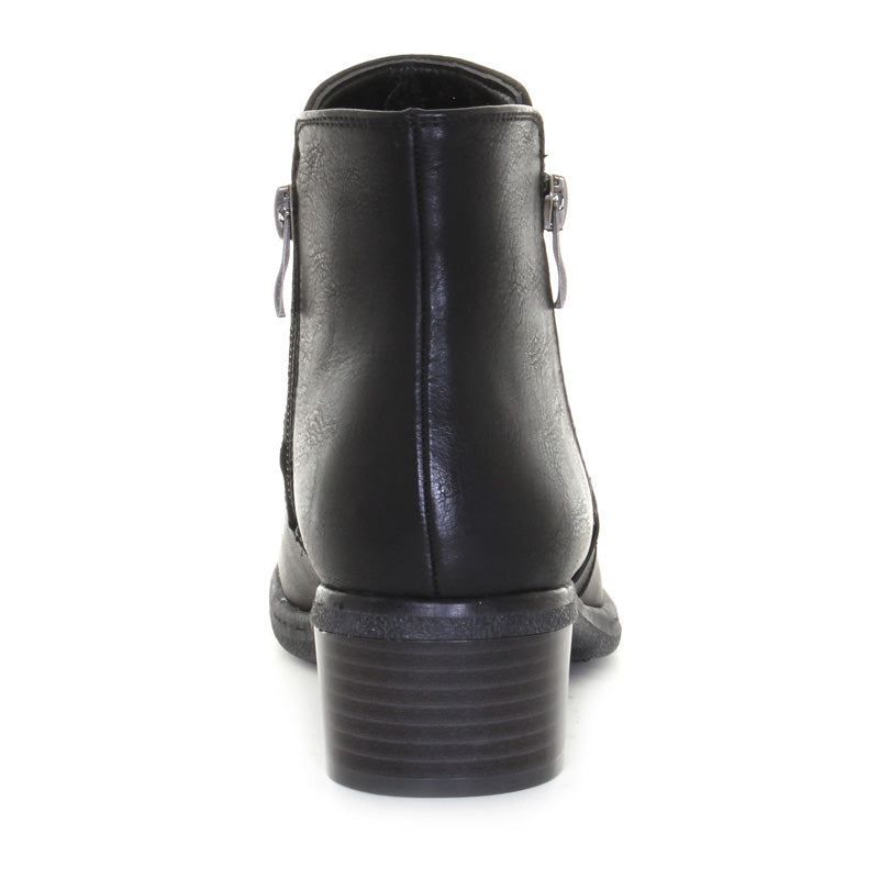Women's Beth Side Zip Boots - Stylish & Comfortable Ankle Boots for Fall & Winter | Perfect for Casual Outfits, Work & Date Nights