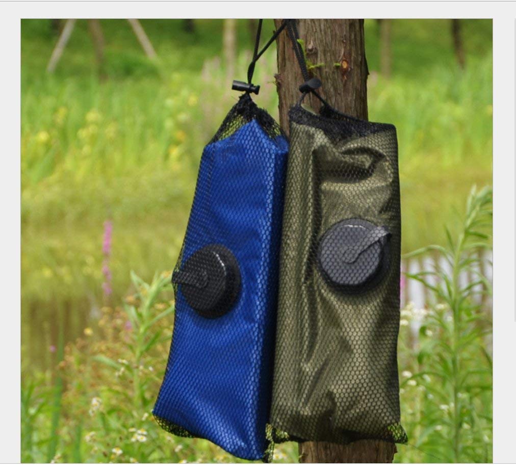 5-Gallon Solar Shower Bag - Portable Outdoor Camping Shower with Thermometer | 20L Water Capacity for Beach, Hiking & RV Trips