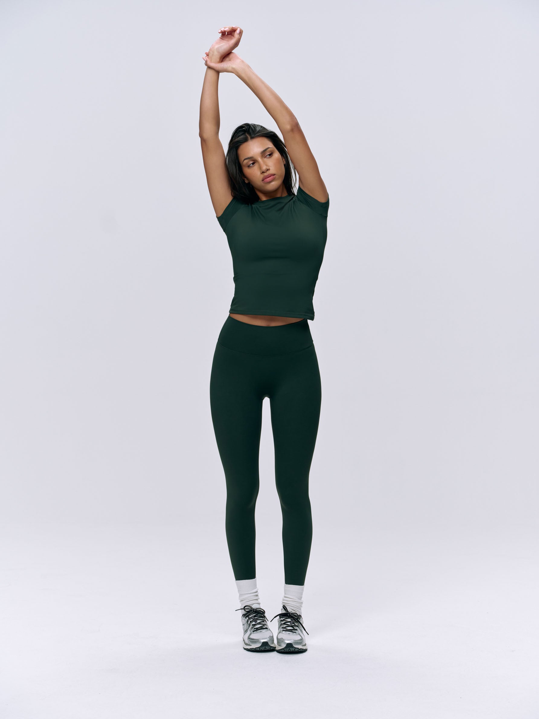 Ultimate Short Sleeve T-Shirt for Women - Soft Breathable Cotton - Pine Green - Perfect for Casual Wear, Workout & Summer Outfits
