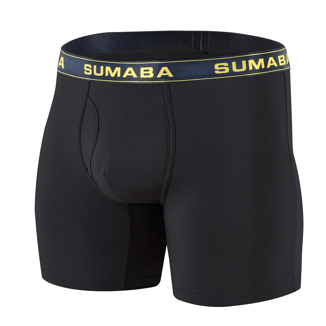 Breathable Long Leg Men's Boxer Briefs with Pouch & No Ride Up - Comfortable Underwear for Workout, Sports & Everyday Wear