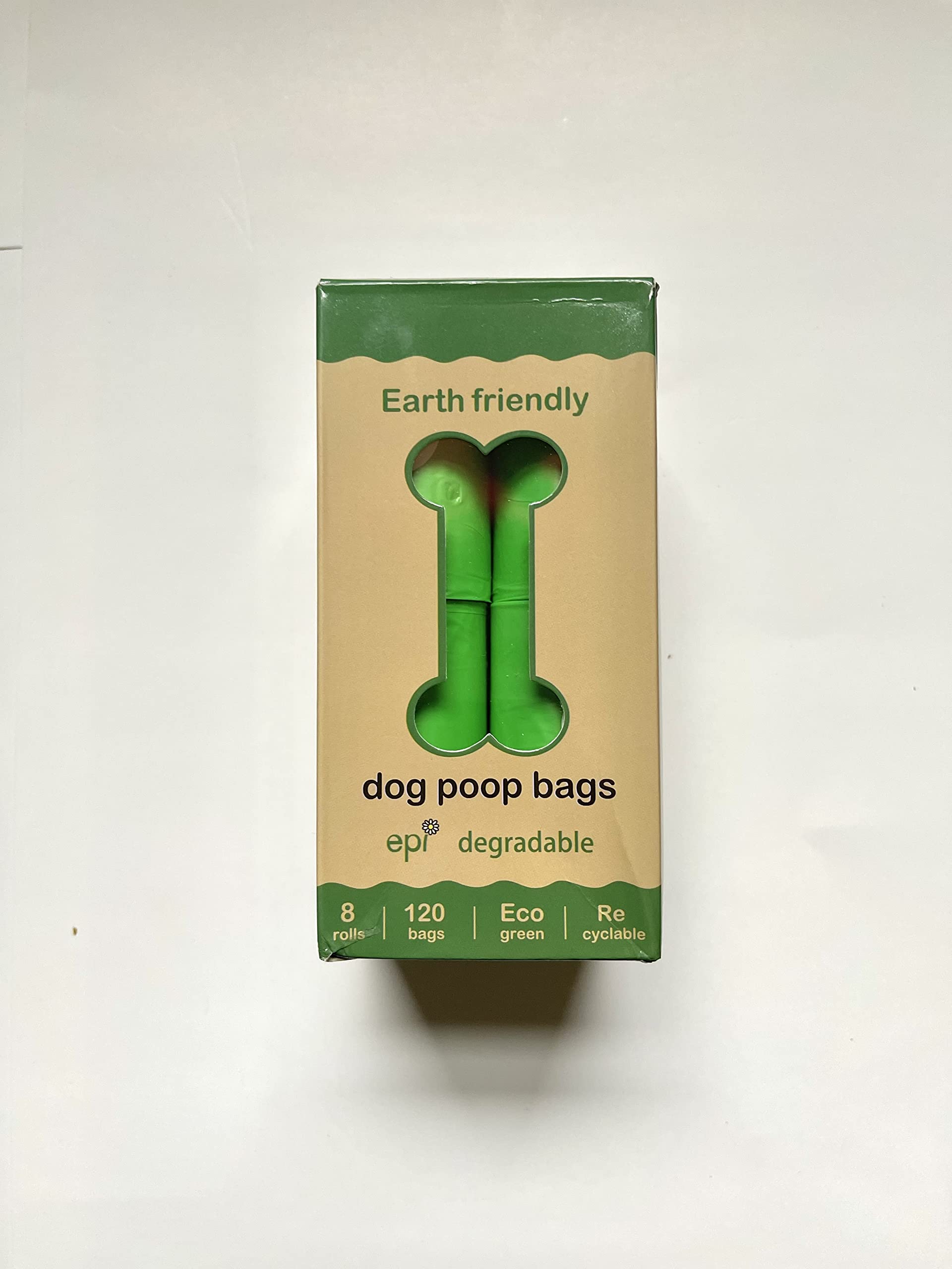 Eco-Friendly Biodegradable Dog Poop Bags - 120 Count (8 Rolls) 9x13 Inches for Easy Waste Cleanup - Perfect for Park Walks, Backyard Cleanup & Travel