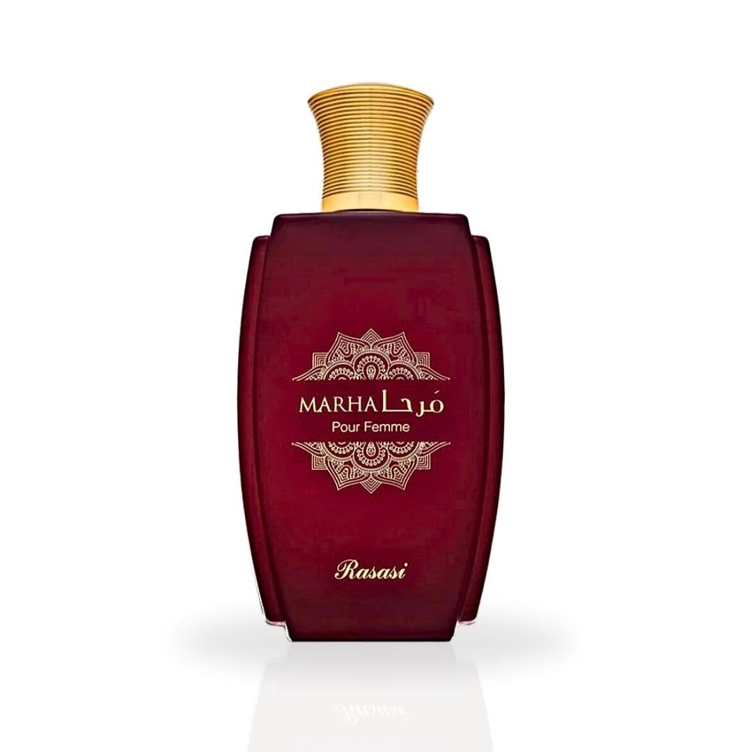 RASASI Marha Eau De Parfum for Women - 100ml (3.38 oz) Long Lasting Arabian Perfume with Refreshing Fruity Citrus Scent | Luxury Feminine Fragrance for Daily Wear, Office & Special Occasions