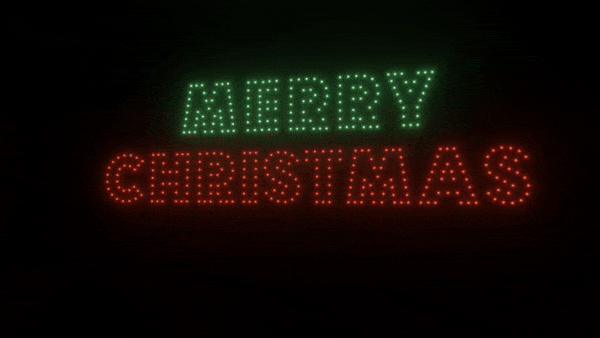 400 Drones Christmas Light Show - Stunning Animated Drone Display for Holiday Events & Outdoor Celebrations