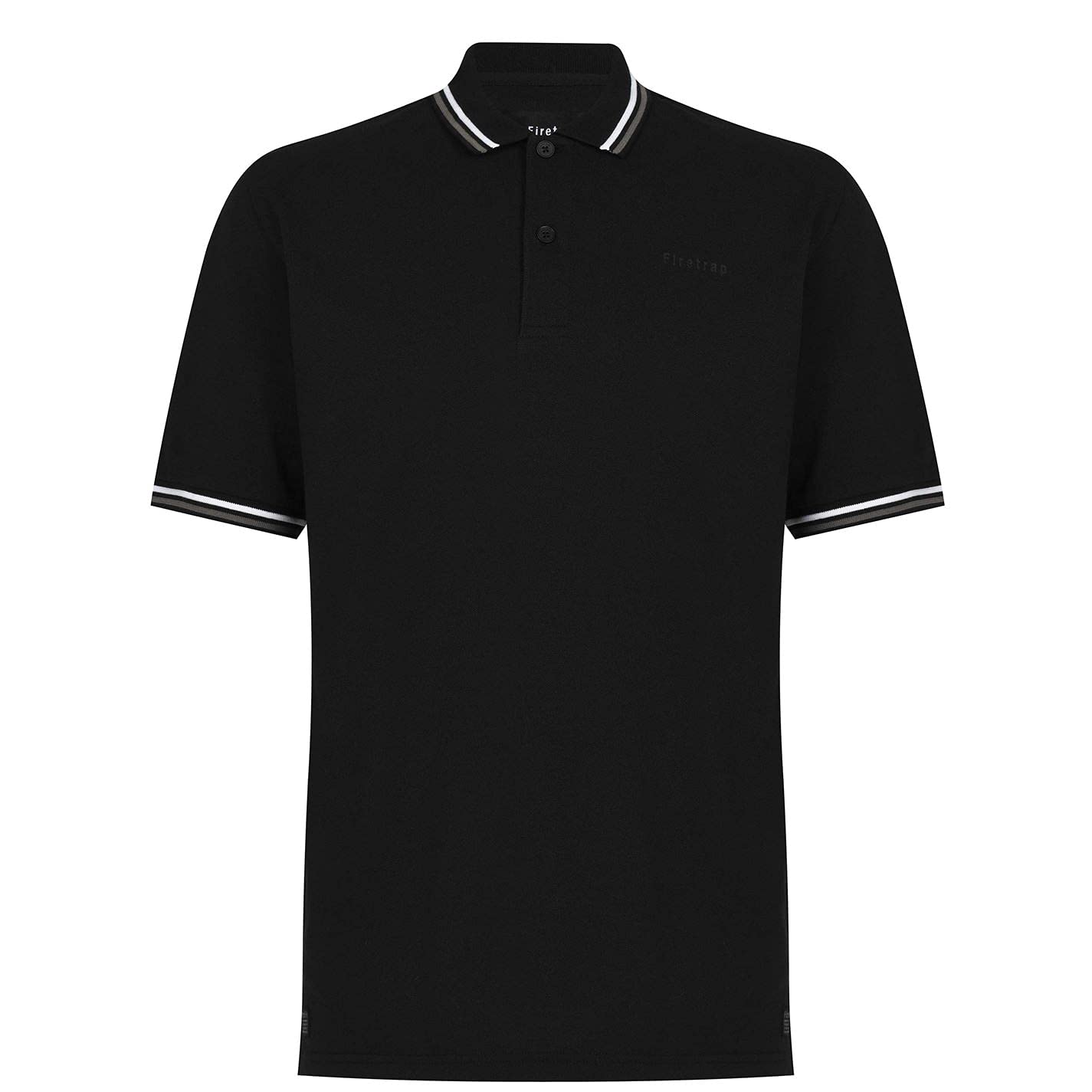 Firetrap Men's Lazer Polo Shirt - Slim Fit Casual Short Sleeve Shirt for Golf, Work & Everyday Wear | Breathable Cotton Blend