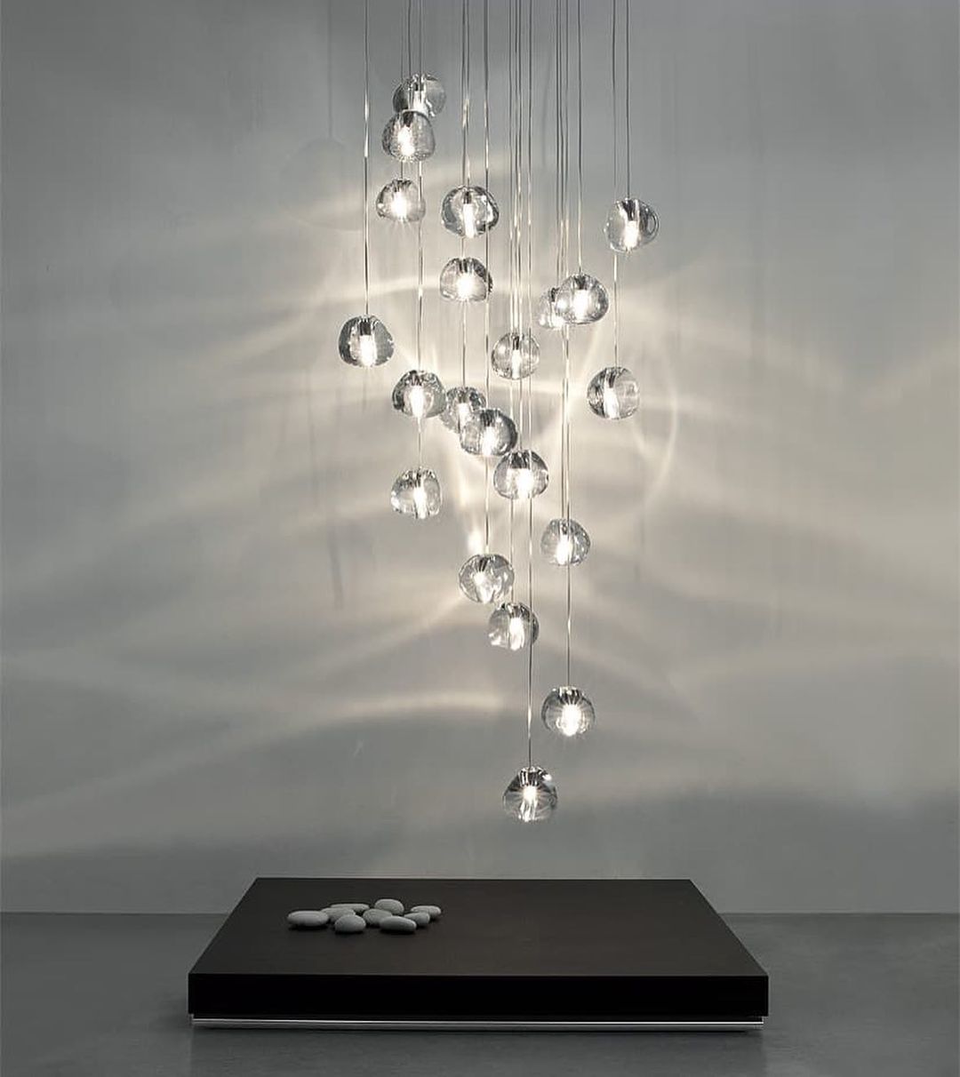 Elegant Crystal Pendant Light - Modern Chandelier for Dining Room, Bedroom & Living Room Decor - Dimmable LED Hanging Lamp for Home & Office Lighting