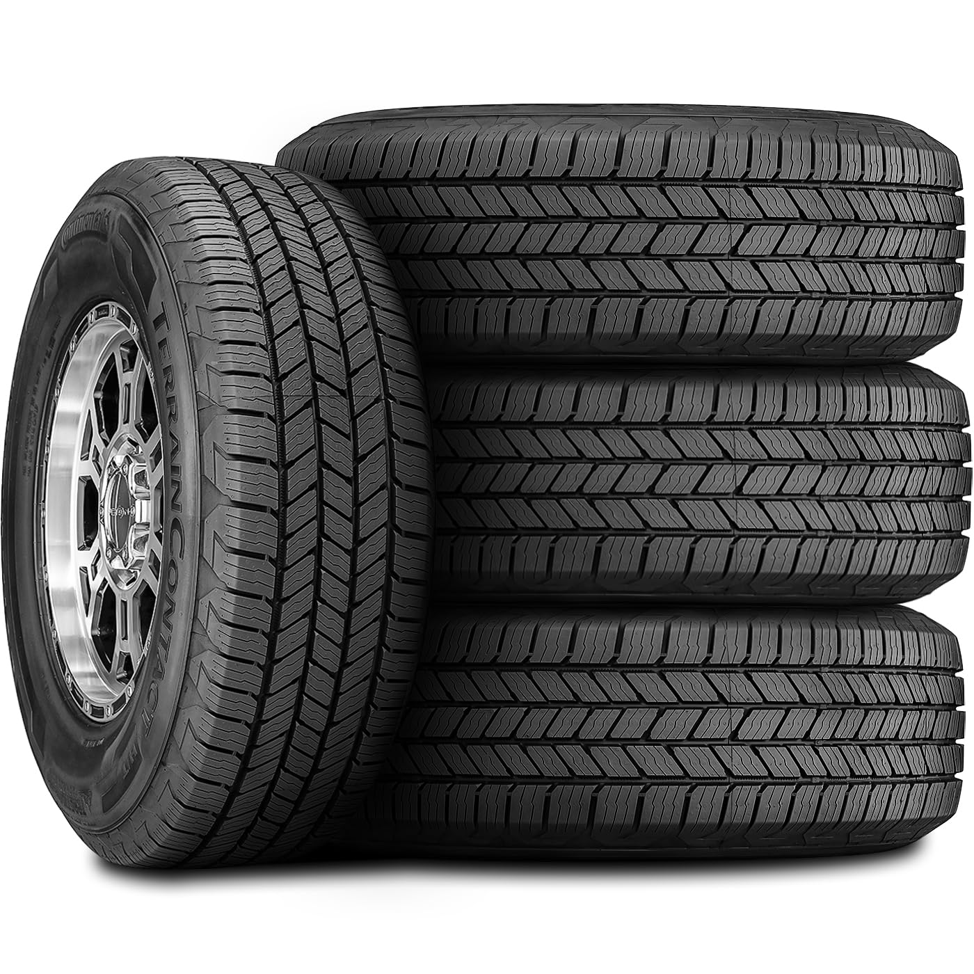 Continental TerrainContact H/T 275/55R20 All-Season Truck & SUV Tires - Durable Performance for Highways, Off-Road & Winter Driving