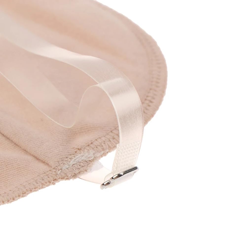 2Pcs Reusable Underarm Sweat Pads - Breathable Cotton Washable Armpit Sweat Guards for Women & Men | Prevent Stains in Shirts & Dresses for Work, Gym & Daily Wear