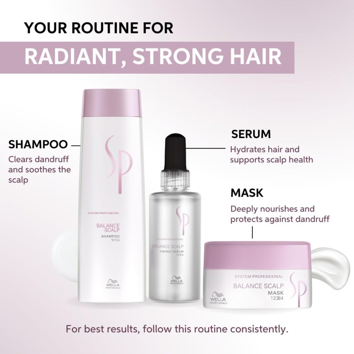 Wella Professionals SP Balance Scalp Energy Serum - 100ml for Dry & Itchy Scalp Treatment | Hydrating & Soothing Hair Care Solution for Men & Women | Perfect for Daily Use & Scalp Massage