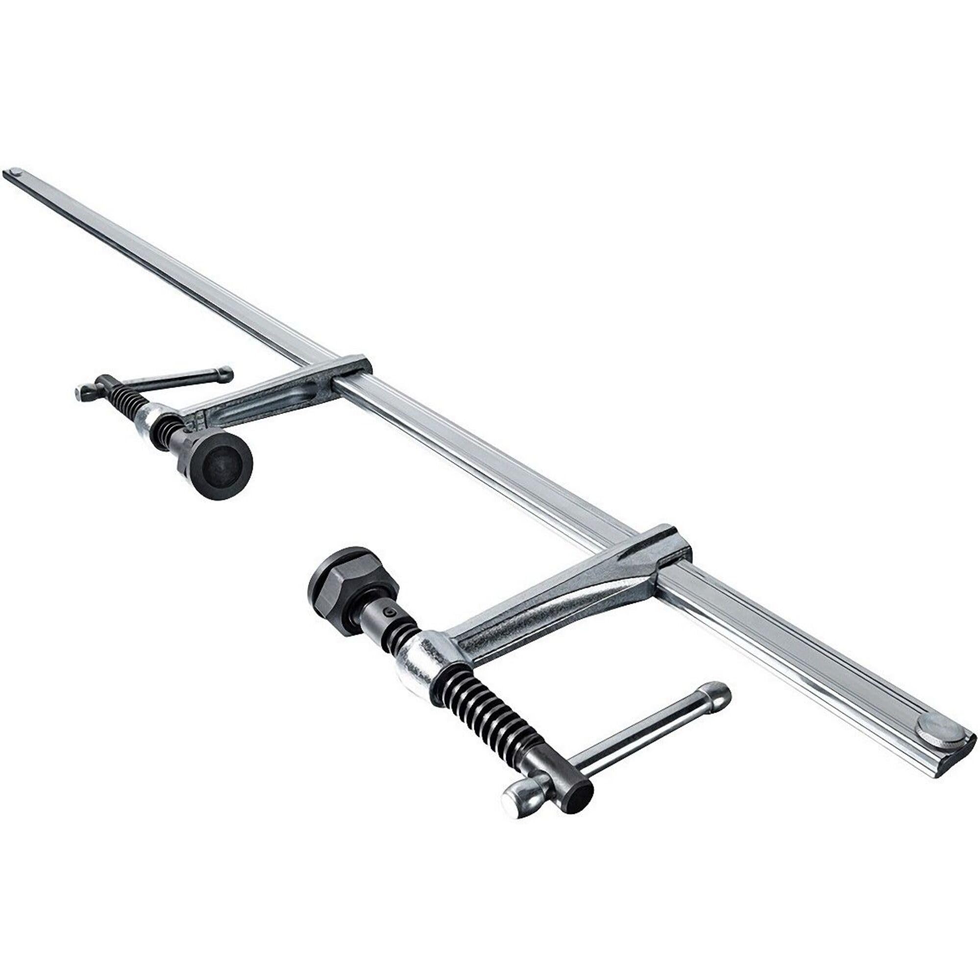 Heavy Duty Steel Variable Clamp Set with Tommy Bar Handle - 60 Inch Opening Capacity for Woodworking, Metalworking, and DIY Projects