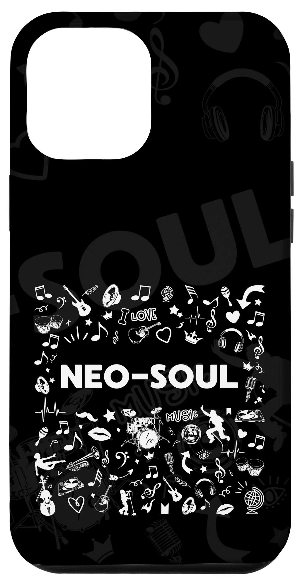 iPhone 12 Pro Max Case - Premium Neo-Soul & R&B Music Themed Protective Cover | Perfect for Music Lovers & Concert Goers