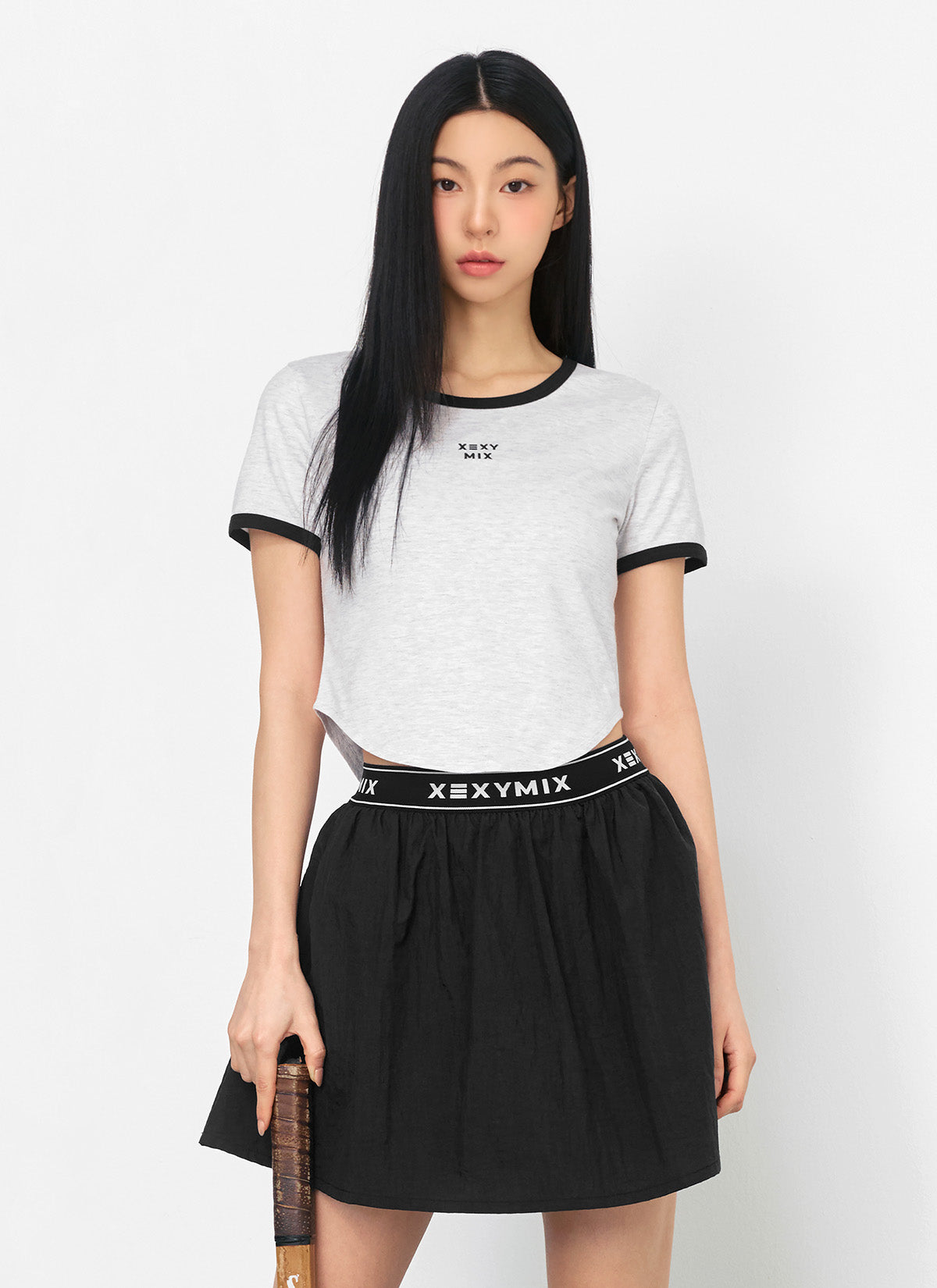 Stylish Soft Line Color Block Crop Top for Women - Trendy Summer Casual Wear, Perfect for Beach Outings & Music Festivals