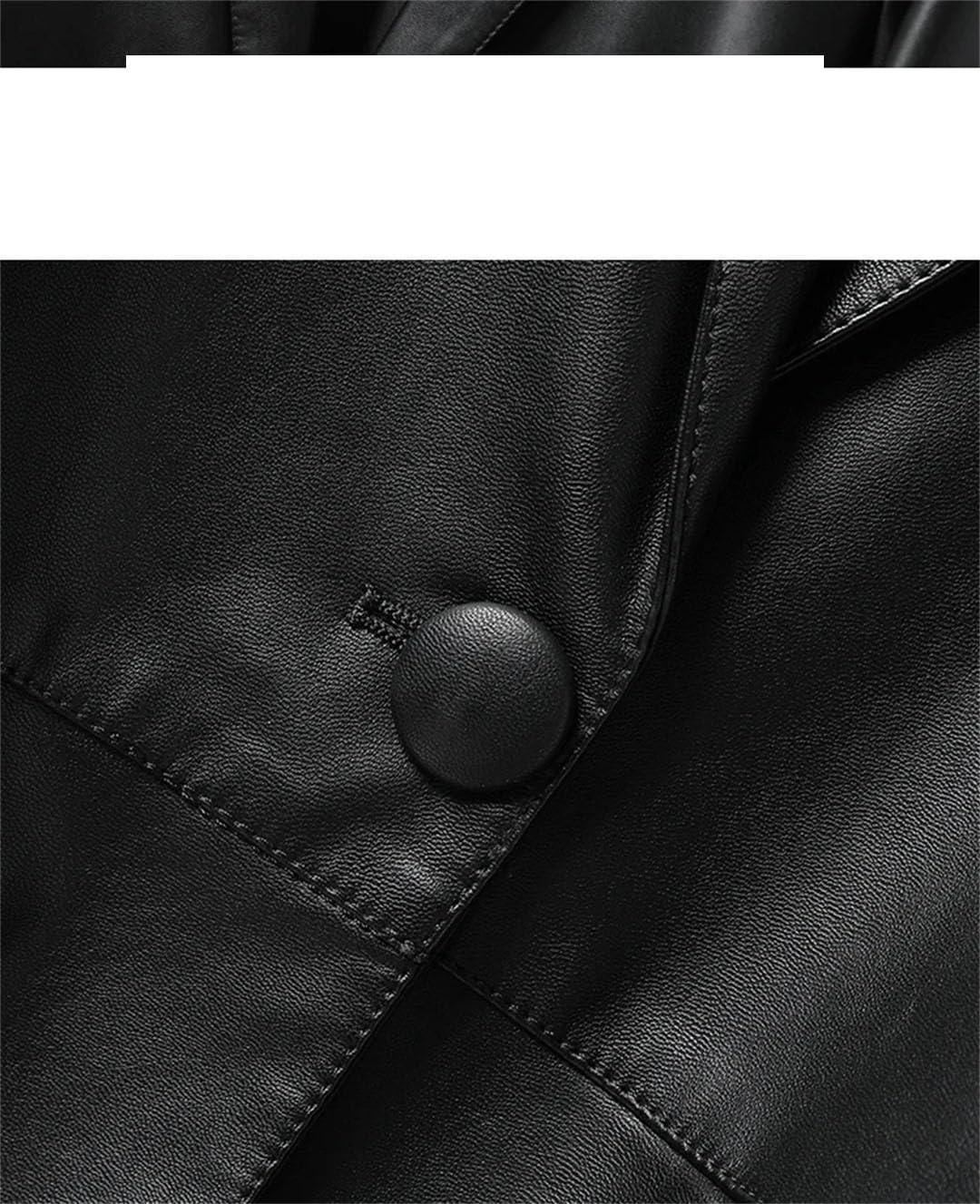 Women's Mid-Length Sheepskin Leather Jacket - Stylish & Warm Outerwear for Fall & Winter Fashion