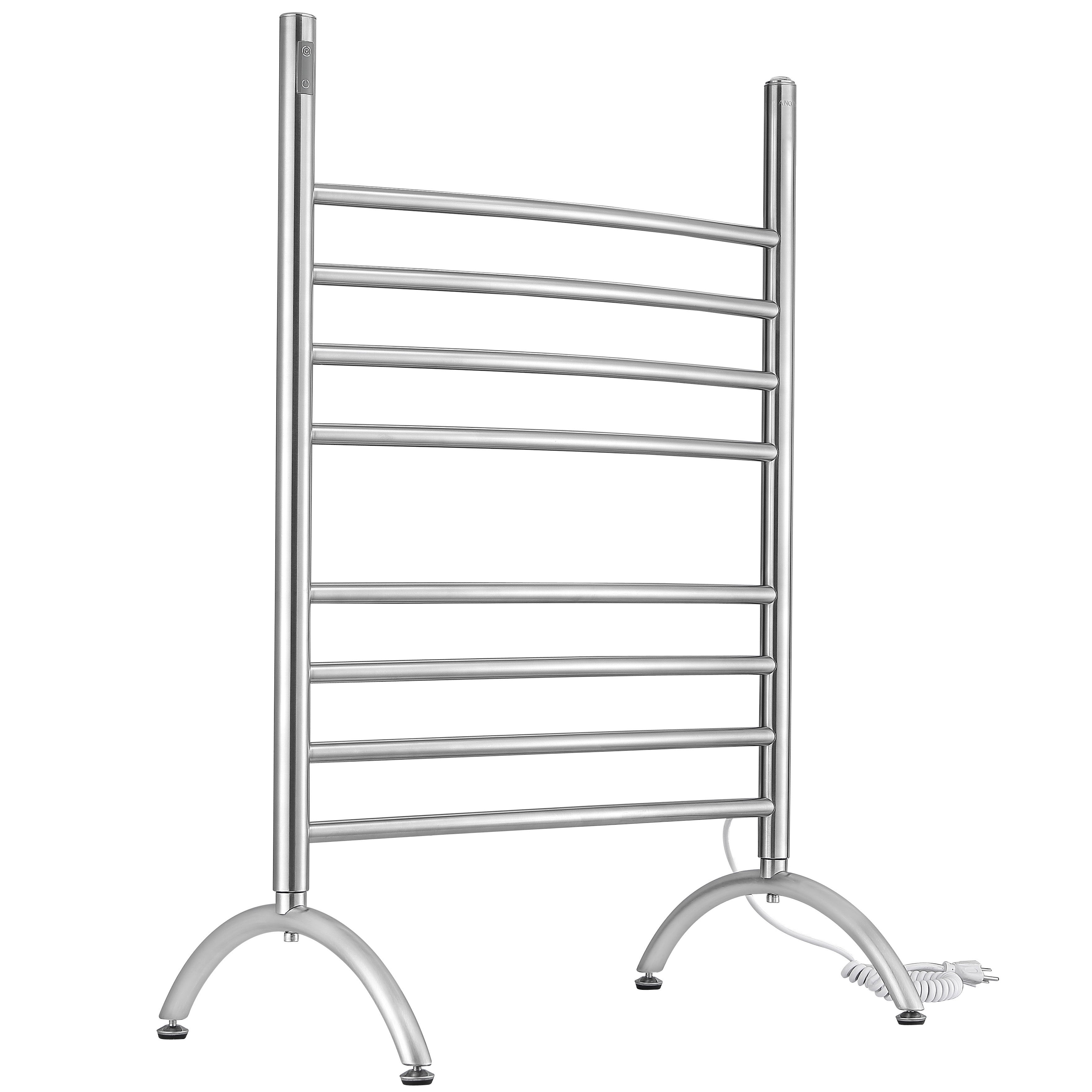Premium 3-in-1 Imperia OBT 8 Bar Towel Warmer with Built-in Timer | Brushed Stainless Steel Design | Perfect for Spas, Salons & Luxury Bathrooms