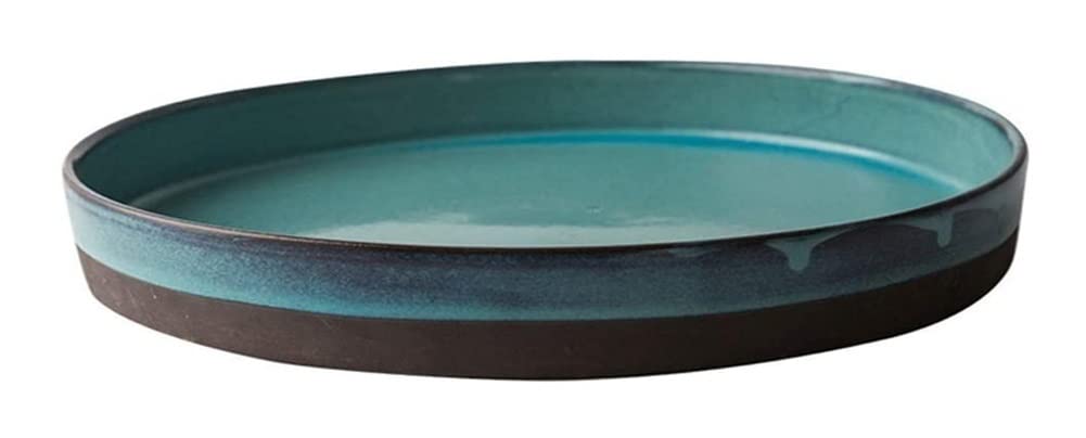 Simwa Stoneware Dinner Plate Set - 10 Inch Round Ceramic Plates for Dining, Serving, Tea & Fruit | Elegant Household Dishes for Everyday Meals, Parties & Entertaining