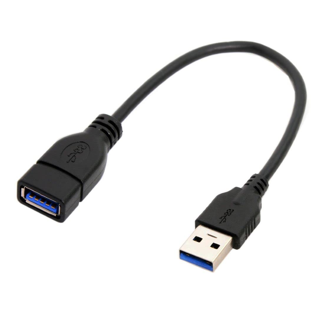 Chenyang USB 3.0 Extension Cable (0.65FT/20cm) - Male to Female High-Speed Data & Power Extension Cord for Mouse, Keyboard, Printer, Webcam | Perfect for Home Office, Gaming Setup & Computer Accessories