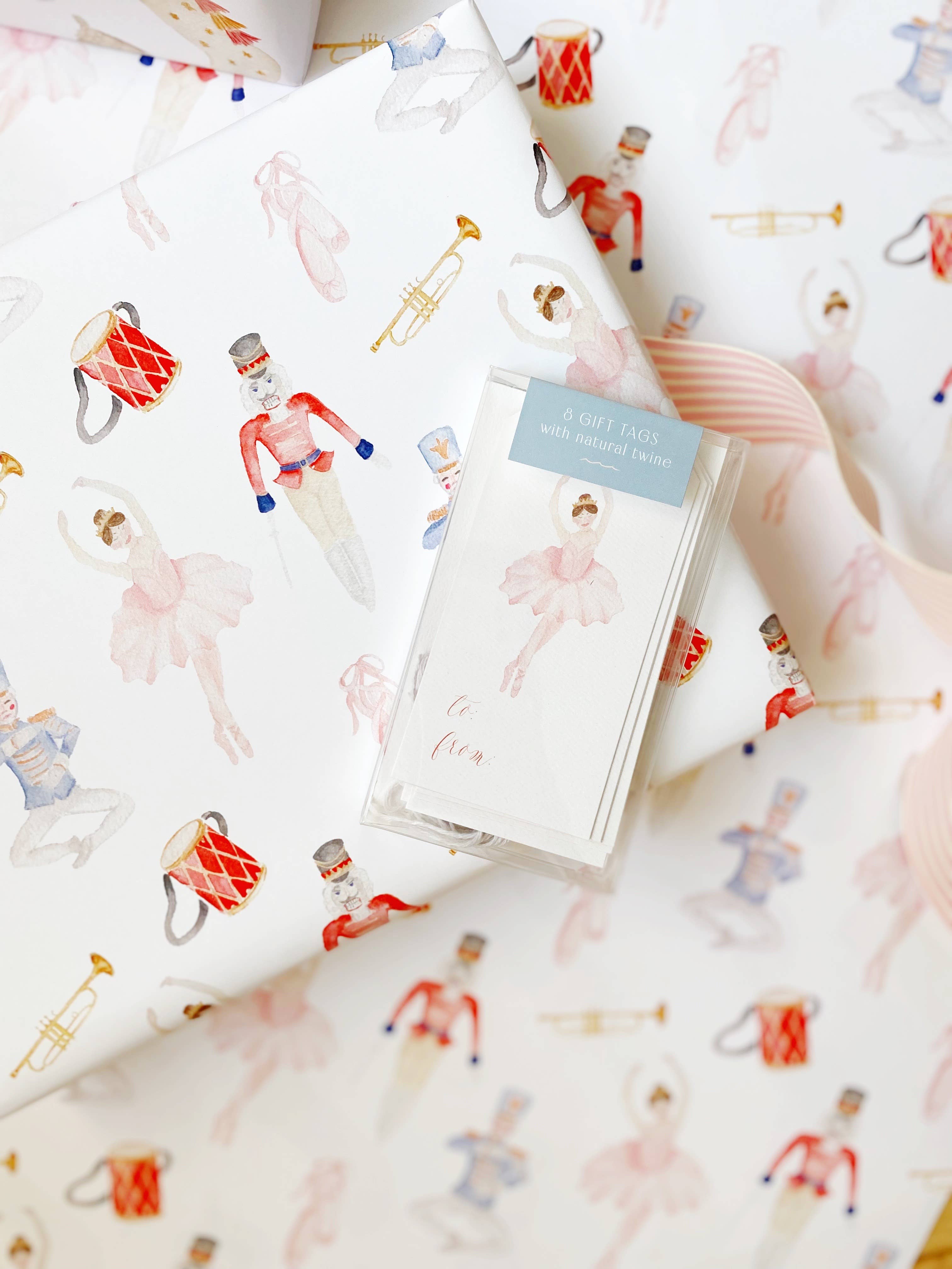 Festive Holiday Nutcracker Christmas Gift Wrapping Paper - Perfect for Holiday Presents, Party Favors & Seasonal Decorations