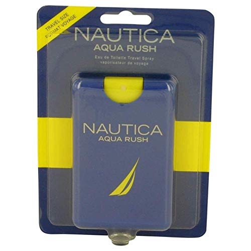 Nautica Aqua Rush Men's Mini EDT Cologne Spray 0.67 oz - Fresh Aquatic Scent - New in Box - Perfect for Daily Wear & Gifts